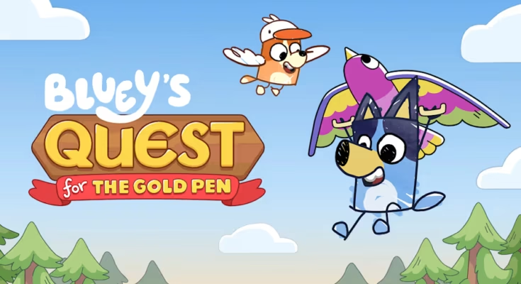 Bluey’s Quest For The Gold Pen switch room