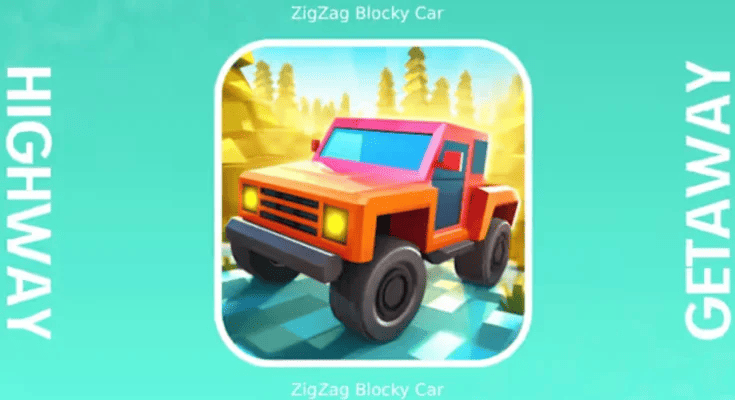 Highway Getaway ZigZag Blocky Car Download
